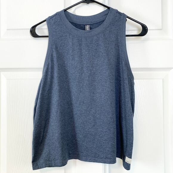 Vuori Energy Performance Sleeveless Tank Top Shirt Azure Heather Size Medium - Picture 3 of 5